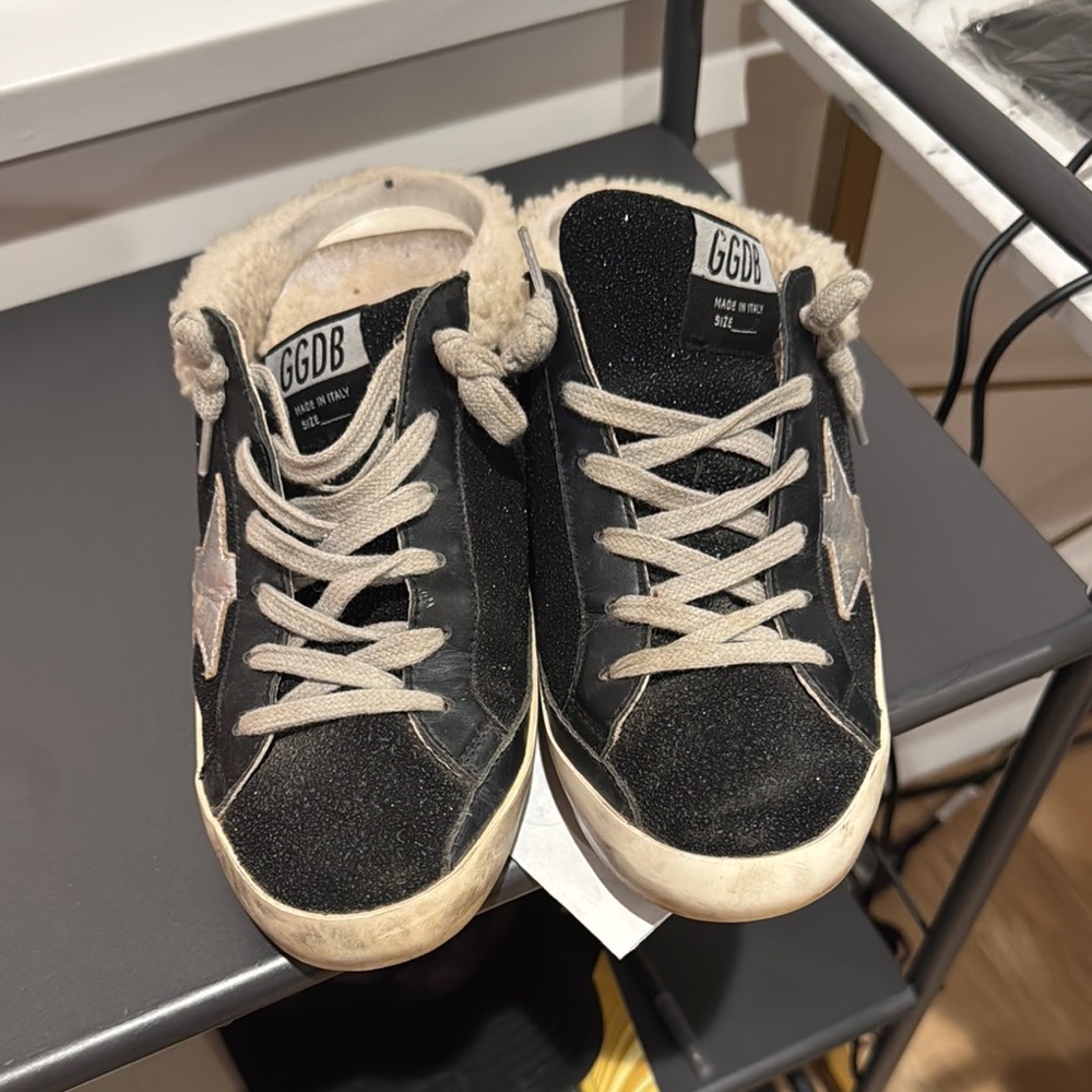 Golden Goose Black and White Sneakers